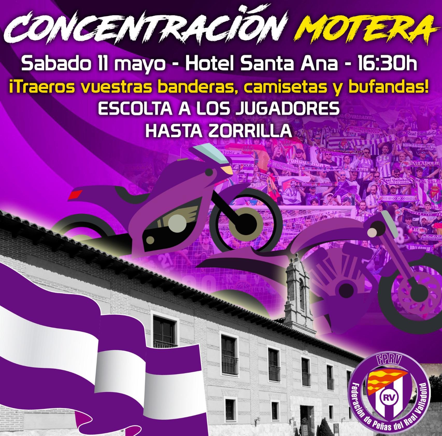 Cartel del recibimiento al equipo