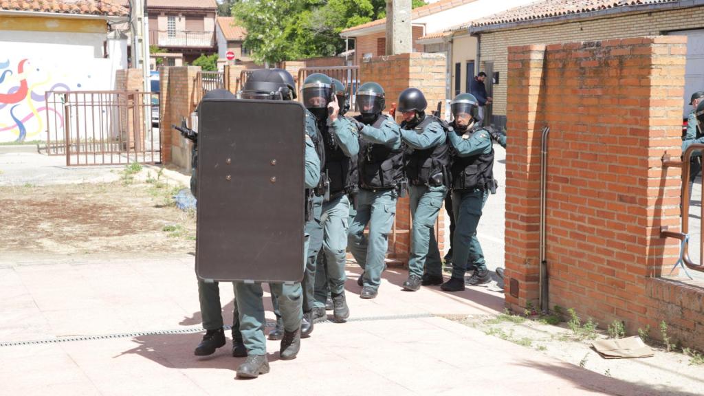 Simulacro de incidente terrorista en el CEO de Coreses (Zamora).