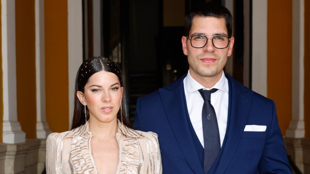 Marta Riumbau y Diego Matamoros, el día de la boda de Kiko Matamoros y Marta López.