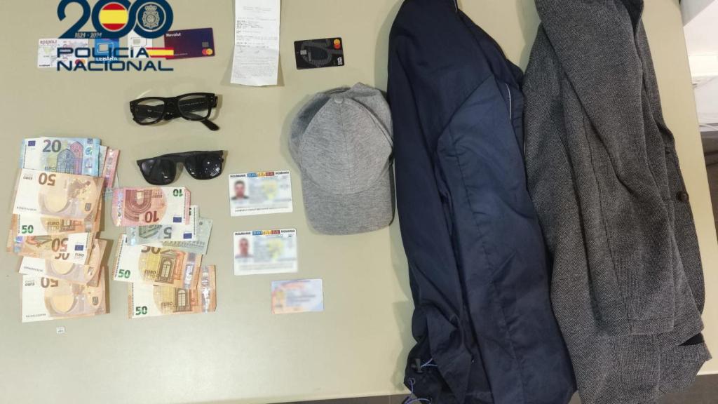Los efectos intervenidos por la Policía Nacional.
