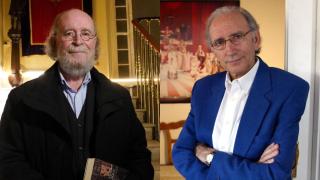 Joaquín Díaz y José Luis Alonso de Santos en un montaje de EL ESPAÑOL.