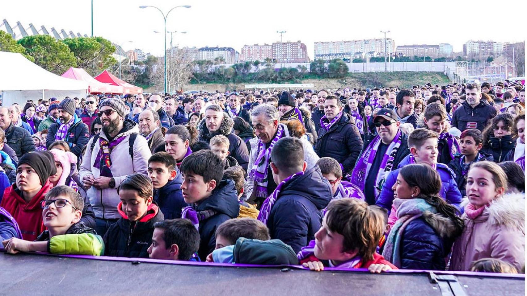 Imagen de una Fan Zone anterior en los aledaños de Zorrilla