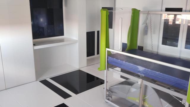 La habitación de Pediatría 'nave espacial' en el Hospital Clínico Universitario