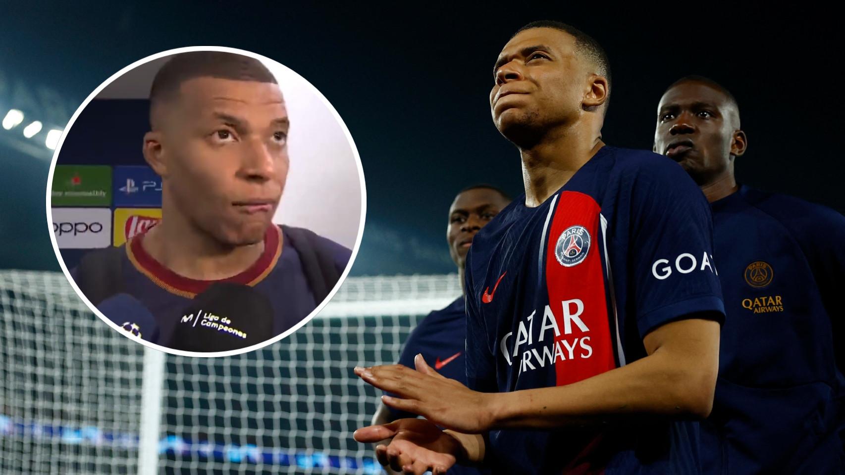 Mbappé y su reacción viral cuando le preguntan si apoyará al Real Madrid contra el Bayern