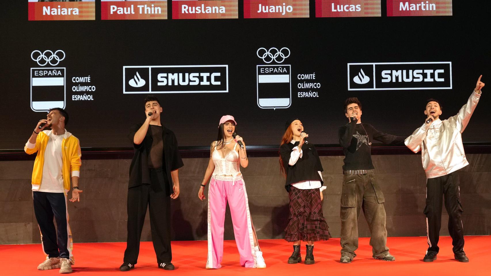 Los finalistas de OT presentan el himno español para los JJOO 2024