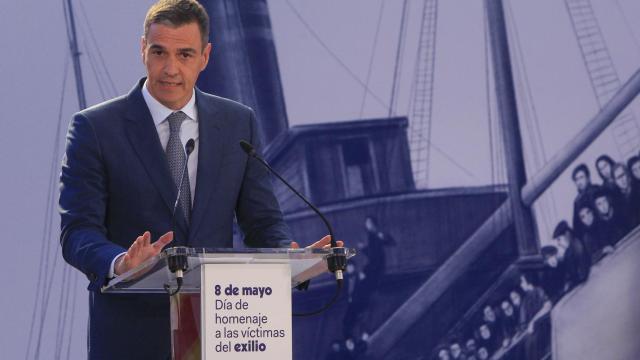 El presidente del Gobierno, Pedro Sánchez, en el acto del Día del Exilio en Alicante el psado mes de mayo.