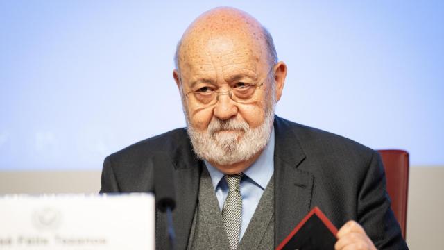 José Félix Tezanos durante un acto de la Universidad Complutense.