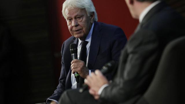 El expresidente de España Felipe González el pasado 29 de abril en un acto en Chile.