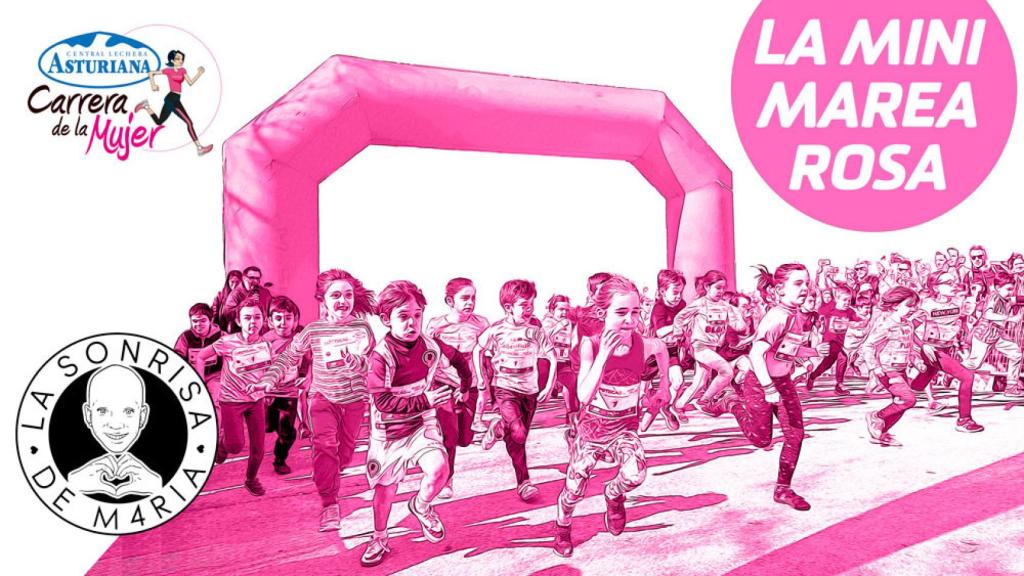 Imagen promocional de las carreras infantiles de la XX edición de la Carrera de la Mujer en Madrid.