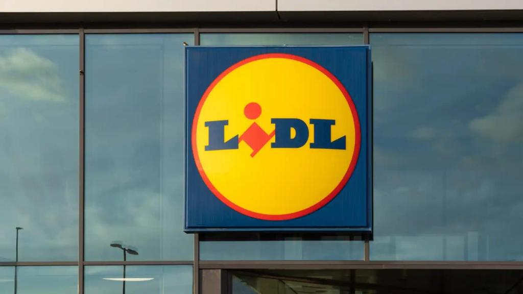 Cartel de Lidl.