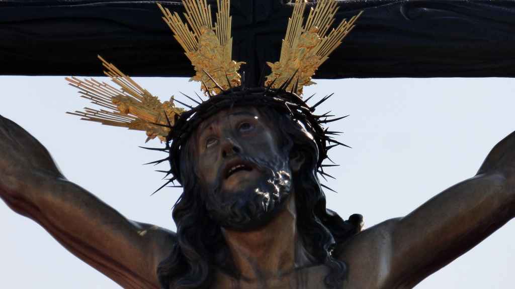 Primer plano del Cristo de El Cachorro.