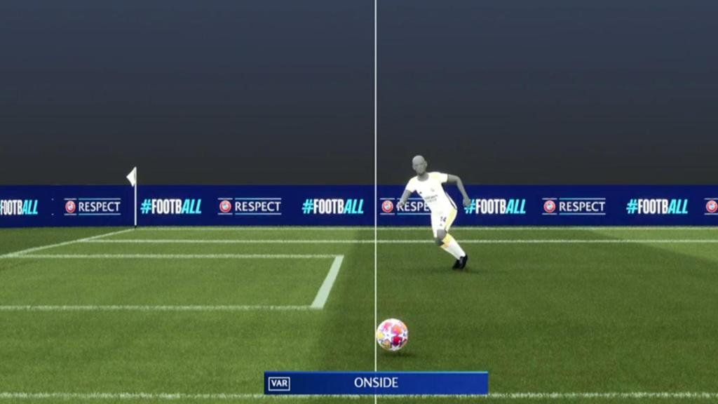 La posición de Joselu en el segundo gol.