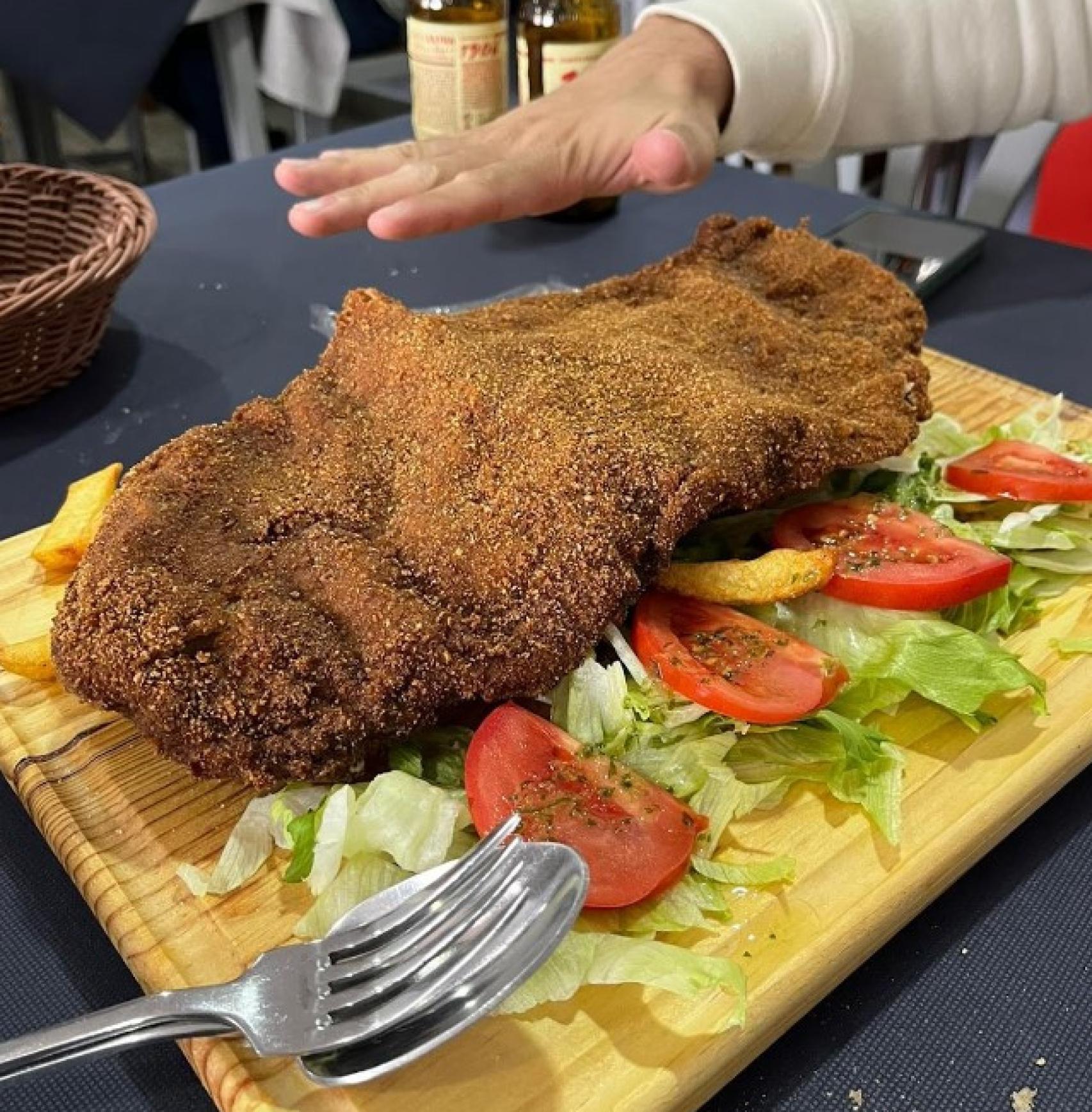 Cachopo de la sidrería Siempre Otero en Oviedo.