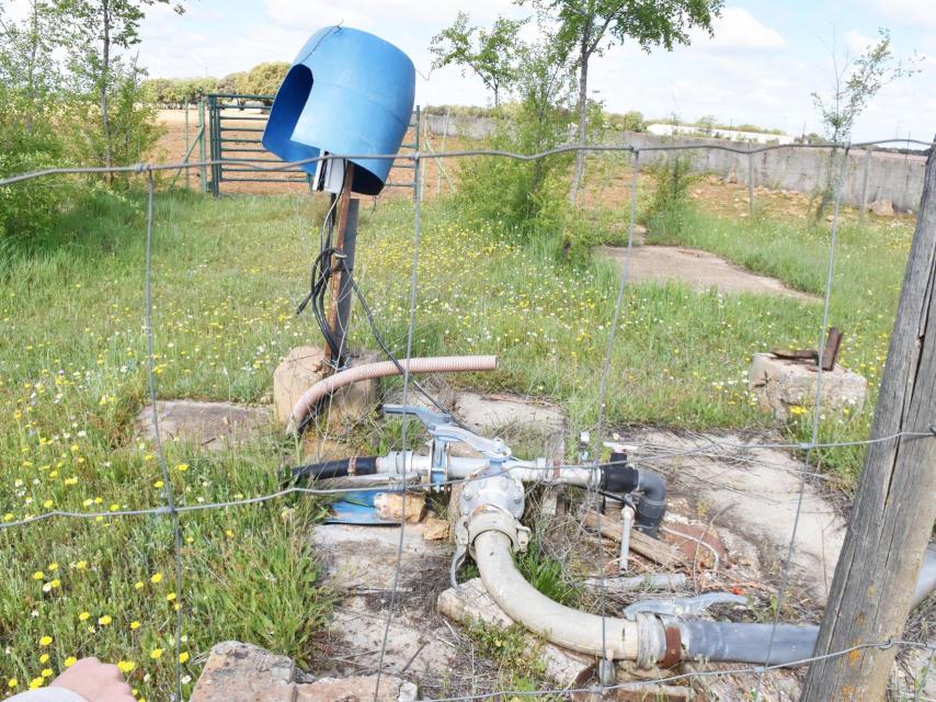 Zona del pozo en la granja de Lourdes