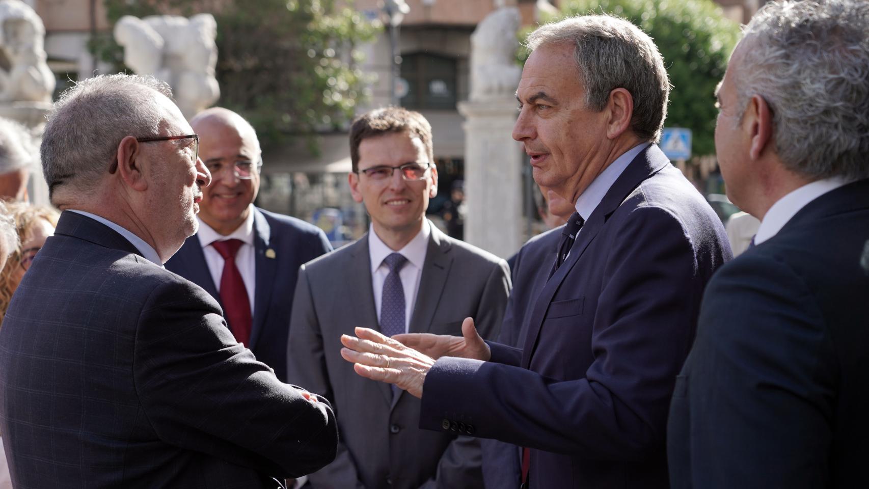 Rodríguez Zapatero durante su visita a Valladolid