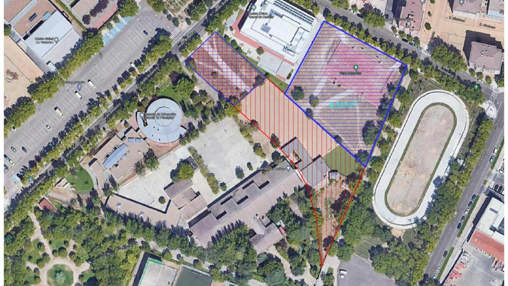 Imagen del proyecto del polideportivo del CEIP Miguel Delibes