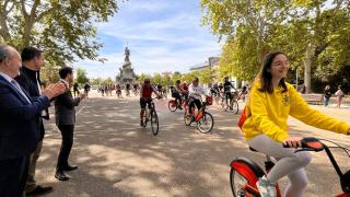 Inicio de la tercera edición de 'Pedaladas por la salud mental'