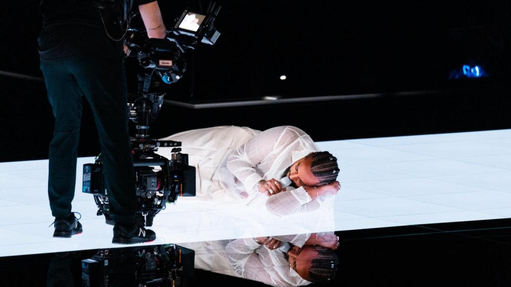 Slimane en la segunda semifinal de Eurovisión 2024.