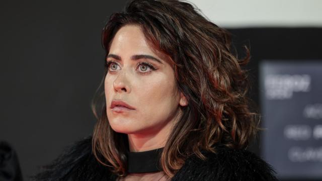 La actriz María León en un evento público en Madrid, en enero de 2024.