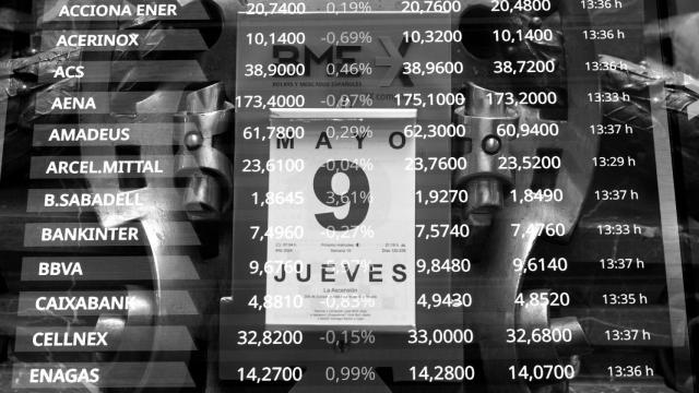 Valor de las acciones en bolsa