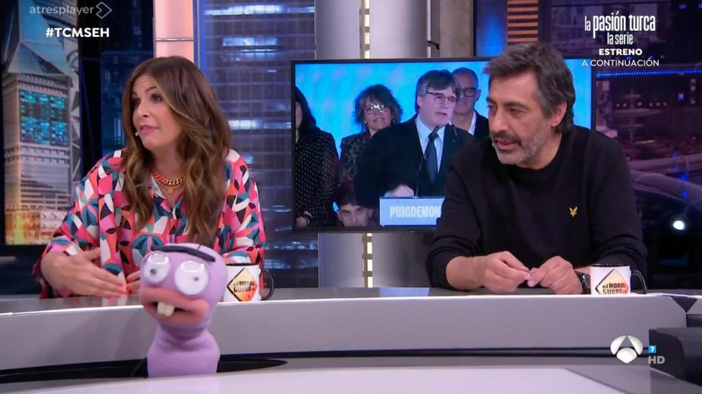 Nuria Roca y Juan del Val en 'El Hormiguero'.