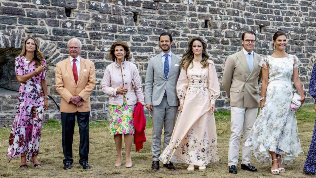 La familia real sueca al completo, en una imagen de archivo.