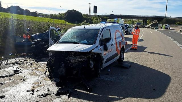 Imagen del accidente mortal en Soria