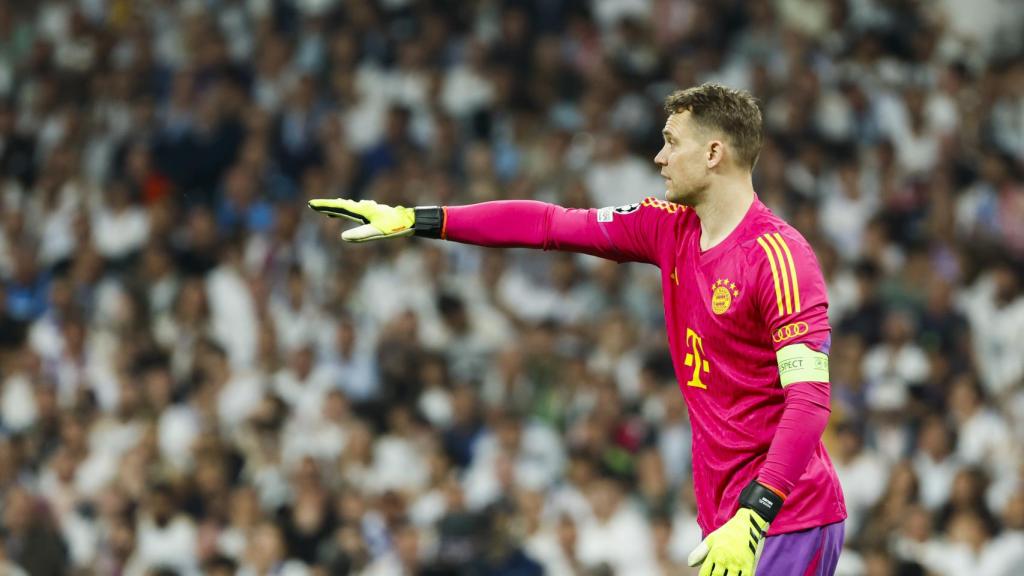 El guardameta del Bayern de Munich, Manuel Neuer, durante el encuentro correspondiente a la vuelta de las semifinales de la Champions League.