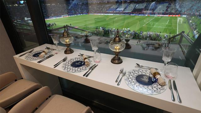 Uno de los palcos VIP en Wembley para la final de la Champions League