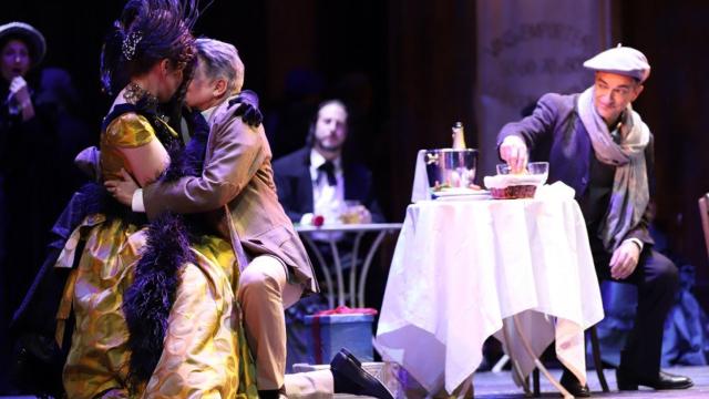 Un momento de 'La bohème' de Leo Nucci