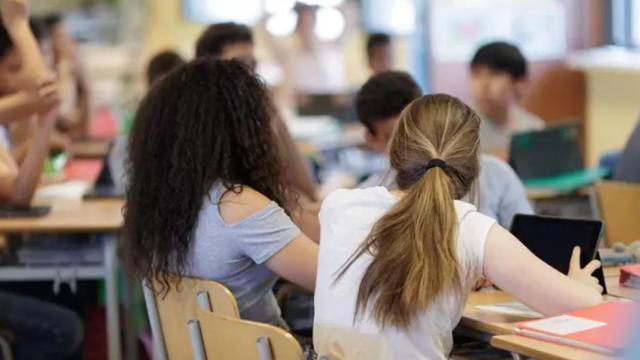 Alumnos en clase en una imagen de archivo.