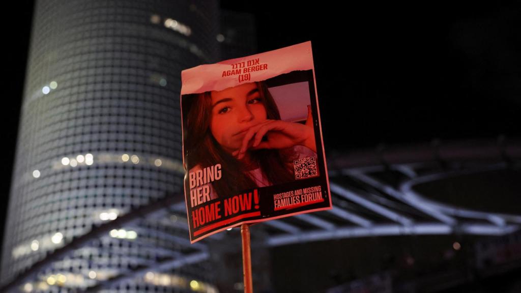 Protesta contra el gobierno del primer ministro israelí Benjamín Netanyahu, en Tel Aviv