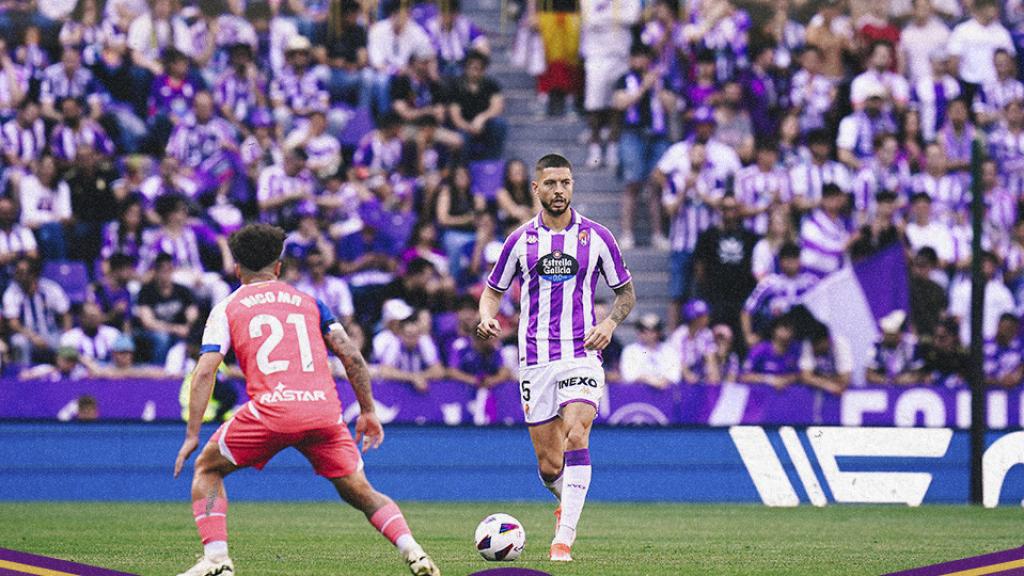 Imagen del partido del Real Valladolid contra el Espanyol