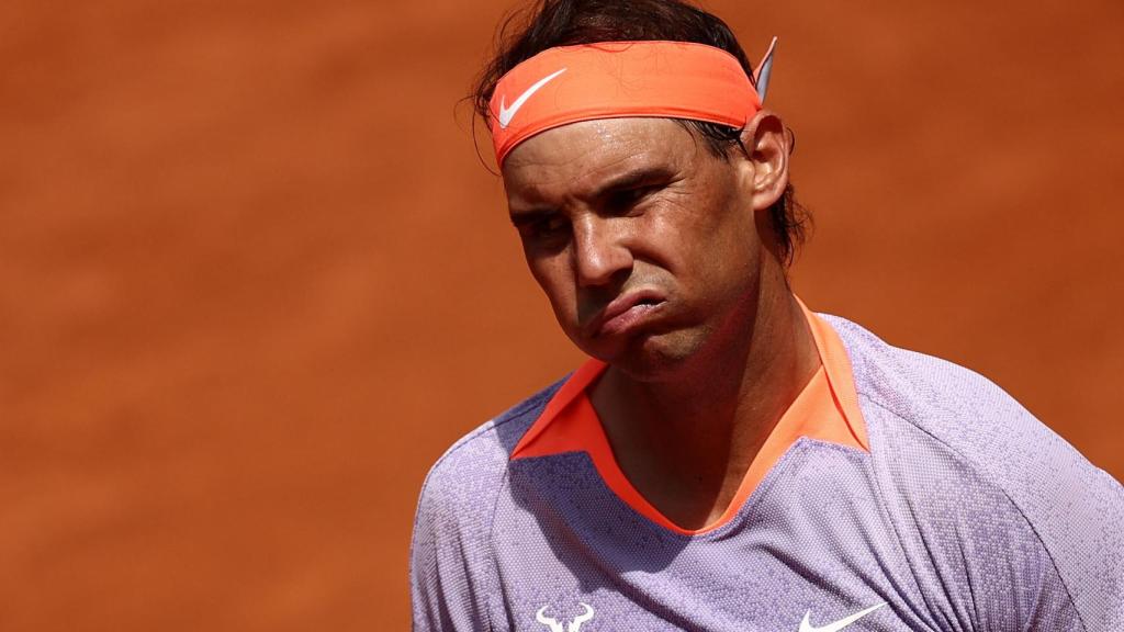 Rafa Nadal, durante su partido en Roma contra Hubert Hurkacz