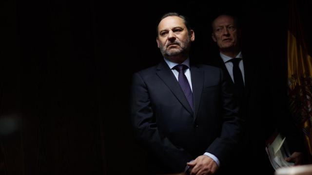 El exministro de Transportes José Luis Ábalos, el pasado lunes en el Senado antes de comparecer ante la comisión de investigación del 'caso Koldo'.