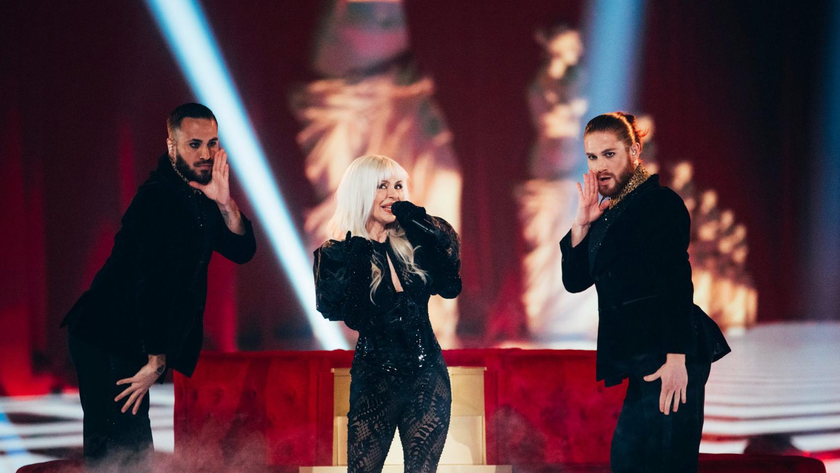 Nebulossa en la final de Eurovisión 2024.