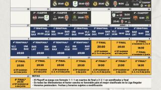 Este es el calendario de los playoff de la ACB.