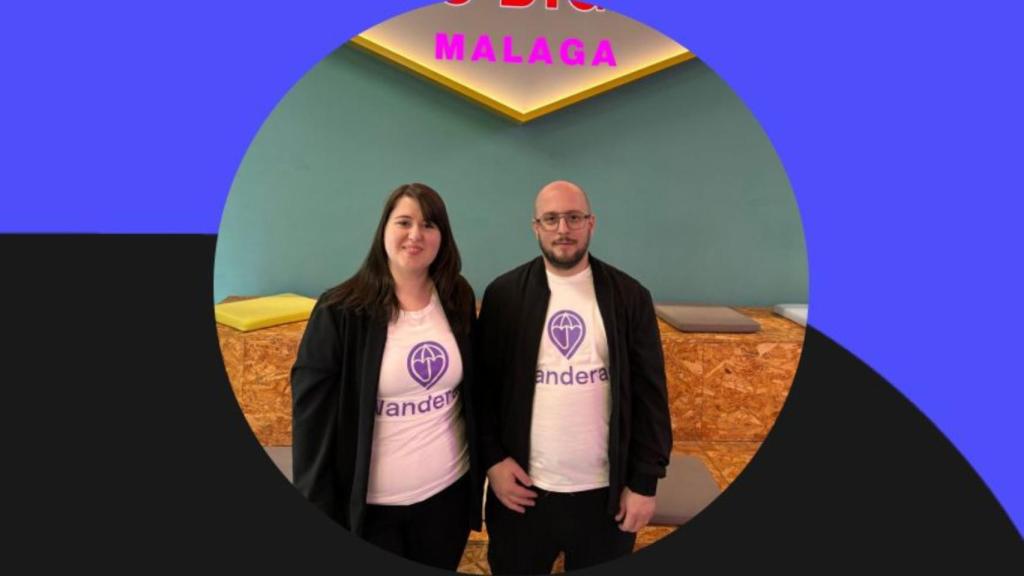Los fundadores de Wanderar, en el Polo Digital.