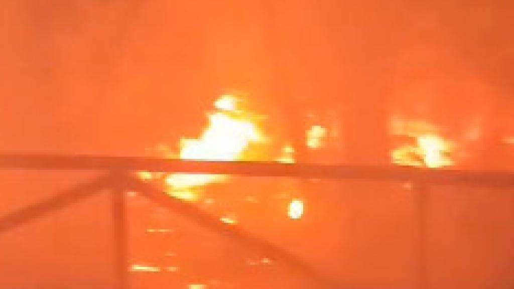 Imagen del incendio.