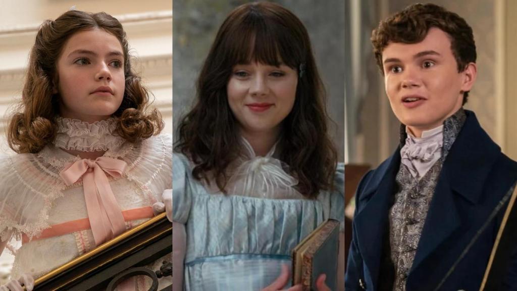 Hyacinth, Eloise y Gregory Bridgerton