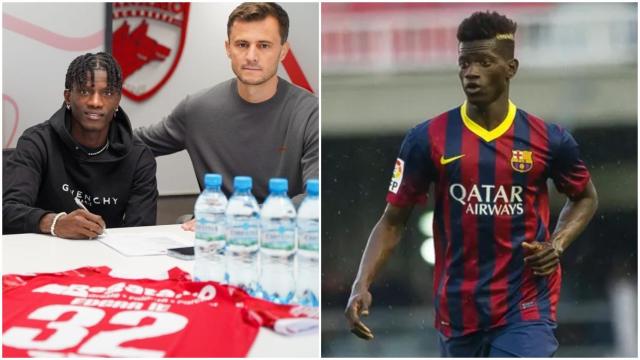 Edgar Ié, en el Dinamo Bucarest y en el Barcelona B