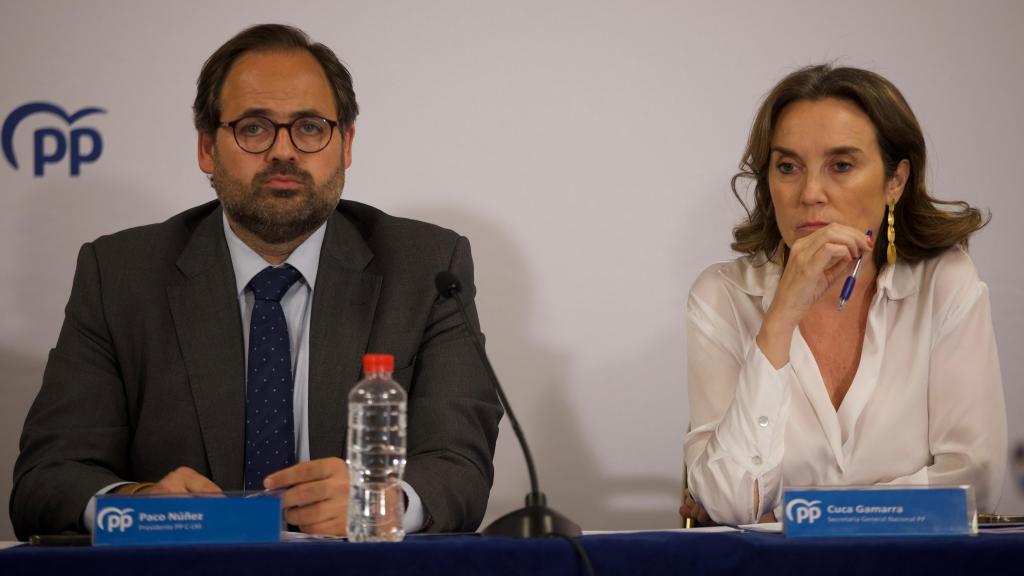 Núñez y Gamarra en el Comité Ejecutivo Autonómico del PP de Castilla-La Mancha. Foto: PP CLM.