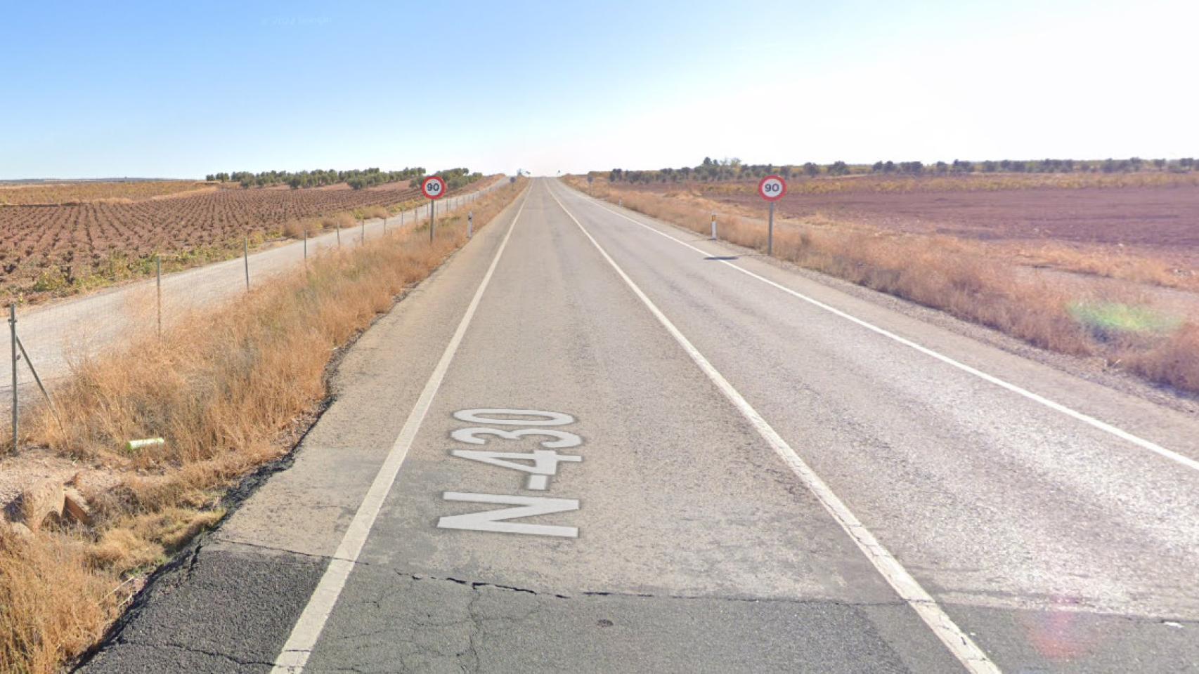 N-430 en La Solana (Ciudad Real). Foto: Google Maps.