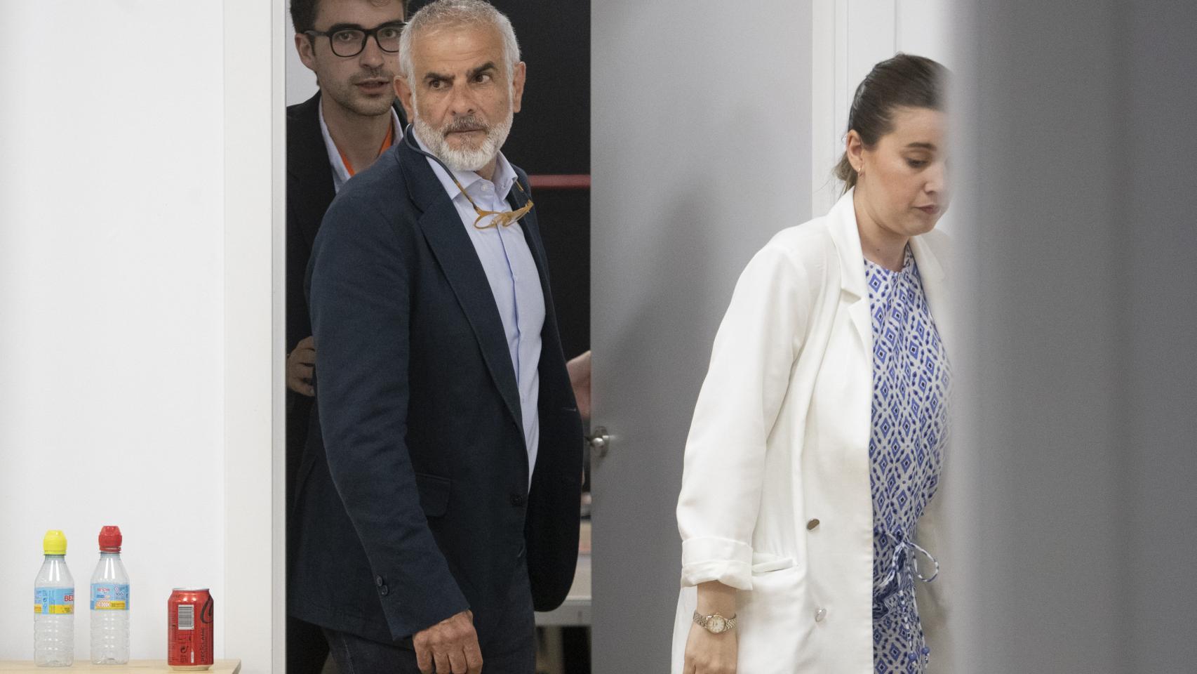 Carlos Carrizosa, candidato a la presidencia de Cataluña de Ciudadanos, en la sede del partido