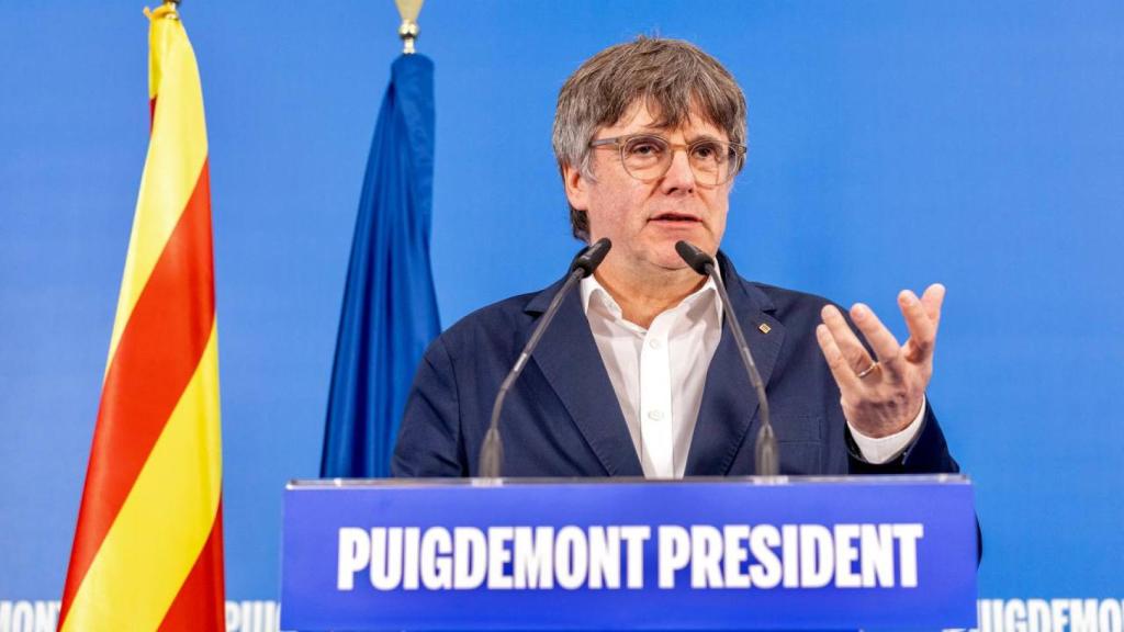 Carles Puigdemont, este lunes, en Francia.