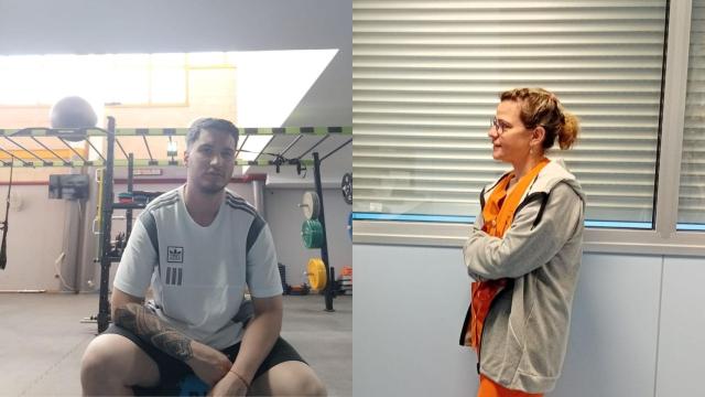 Montaje de dos pluriempleados del sector de los servicios, donde hay más pluriempleados.