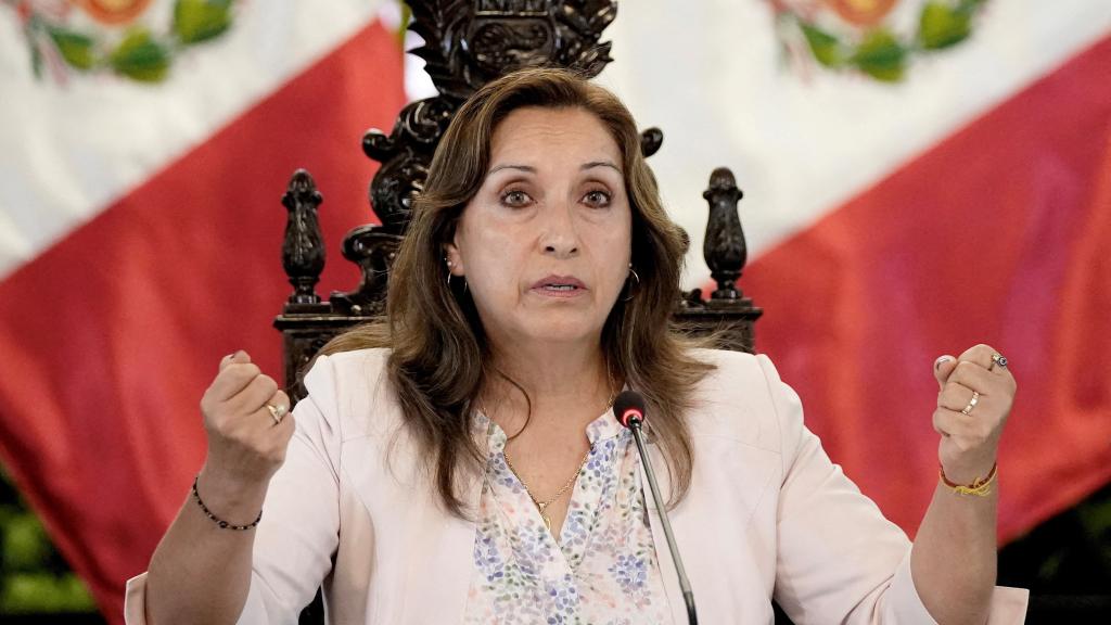 La presidenta de Perú, Dina Boluarte, en una imagen de archivo.