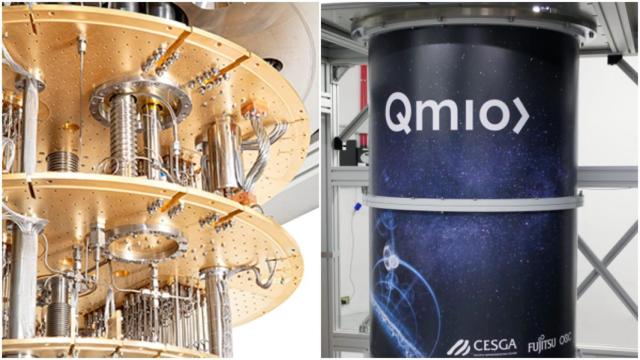 Imágenes del computador cuántico gallego