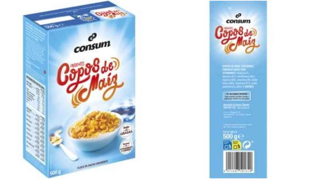 Copos de maíz de Consum.