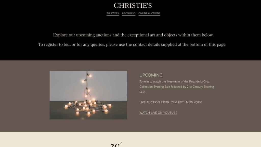 Web de Christie's.